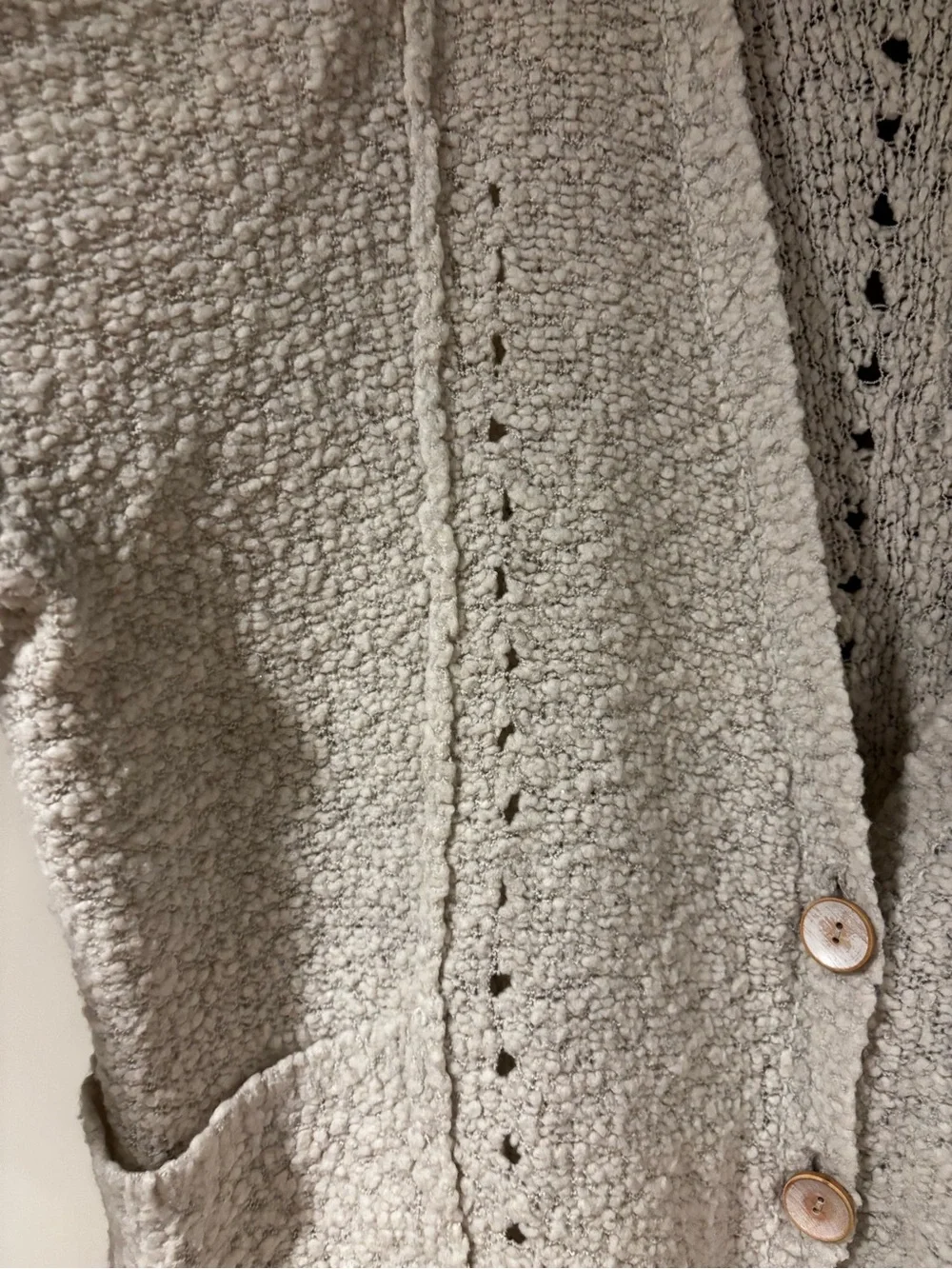 Free People Boucle Cardigan Sweater Large